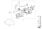 Diagram for 2008 BMW 328i Side View Mirrors - 51167268195