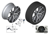 Diagram for 2020 BMW X6 Alloy Wheels - 36118071998
