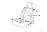 Diagram for 1987 BMW 528e Seat Cushion Pad - 52101955253