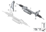 Diagram for BMW X6 Rack and Pinions - 32106892849