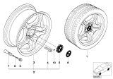 Diagram for 2002 BMW 330xi Alloy Wheels - 36112229180