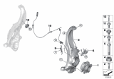 Diagram for 2018 BMW 530i Steering Knuckle - 31206884382