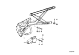 Diagram for 1994 BMW 850CSi Window Regulator - 51331970972