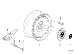 Diagram for BMW 740i Wheel Cover - 36131180293