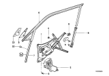 Diagram for 1991 BMW 735i Window Channel - 51321908975