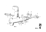 Diagram for BMW 2500 Clutch Master Cylinder - 21521100784