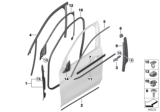 Diagram for BMW X1 Door Moldings - 51337435817