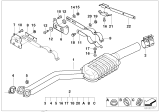 Diagram for 1997 BMW Z3 Muffler - 18101437831