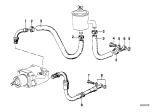 Diagram for 1982 BMW 633CSi Power Steering Hose - 32411117568