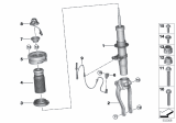 Diagram for 2018 BMW M5 Strut Bearing - 31308095353