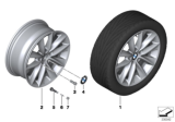 Diagram for 2015 BMW X3 Alloy Wheels - 36116787578