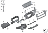 Diagram for 2015 BMW X3 Steering Column Cover - 61319201730