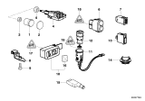 Diagram for 1987 BMW 635CSi Mirror Switch - 61311378847