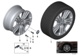 Diagram for 2014 BMW X5 Alloy Wheels - 36116853957