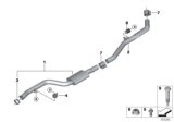 Diagram for BMW X6 Exhaust Pipe - 18307935429