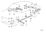 Diagram for 1990 BMW M3 Fender Splash Shield - 51711933810