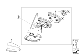 Diagram for 2011 BMW X6 M Mirror Cover - 51167233055