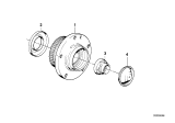 Diagram for 1992 BMW M5 Wheel Bearing - 31212226640