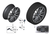 Diagram for BMW M235i xDrive Gran Coupe Alloy Wheels - 36118092356
