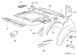 Diagram for 1995 BMW 840Ci Floor Pan - 41128108471