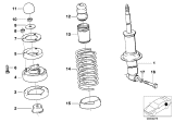 Diagram for 1991 BMW 525i Shock Absorber - 33521092278