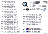 Diagram for 2016 BMW 750i Emblem - 51148132375