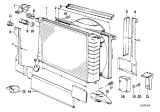 Diagram for 1990 BMW 735i Fan Shroud - 17111723327