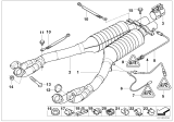 Diagram for BMW Alpina V8 Roadster Exhaust Pipe - 18301407994