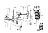 Diagram for 1970 BMW 2500 Sway Bar Kit - 33551123945