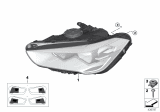 Diagram for 2019 BMW X1 Headlight - 63117436466