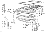 Diagram for 1996 BMW 750iL Oil Pan Gasket - 11131702047