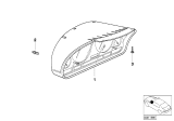 Diagram for BMW X5 Tachometer - 62119155820