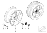 Diagram for 2000 BMW X5 Alloy Wheels - 36116753516