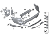 Diagram for BMW X5 Bumper Reflector - 63147240998