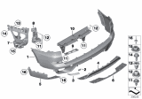 Diagram for 2012 BMW X5 Bumper Reflector - 63147240998