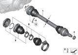 Diagram for BMW Axle Shaft - 33217547074