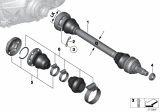 Diagram for 2010 BMW 135i Axle Shaft - 33207568731