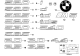 Diagram for 1994 BMW 320i Emblem - 51148108831