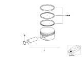 Diagram for 2006 BMW M5 Piston - 11257840918