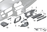 Diagram for BMW 535i GT Steering Column Cover - 51459142547