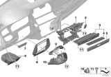 Diagram for 2014 BMW 550i GT xDrive Steering Column Cover - 51459142547