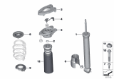 Diagram for 2018 BMW X1 Shock Absorber - 37106881602