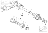 Diagram for BMW 325i CV Boot - 33217504524