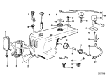 Diagram for 1989 BMW 635CSi Washer Pump - 61661370033