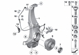 Diagram for 2014 BMW 640i xDrive Gran Coupe ABS Sensor - 34526784902