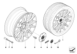 Diagram for 2008 BMW 323i Wheel Cover - 36137849420