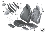 Diagram for 2018 BMW X2 Seat Cushion Pad - 52109460859
