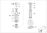 Diagram for BMW 740i Shock And Strut Mount - 31331090611