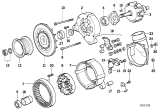 Diagram for 1991 BMW 325is Alternator Pulley - 12311738067