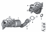 Diagram for 2006 BMW 530i Exhaust Manifold - 18407545306